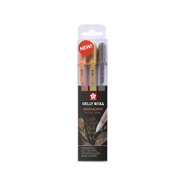 Sakura Gelly Roll MOONLIGHT zselés tollak - 3 db – nature