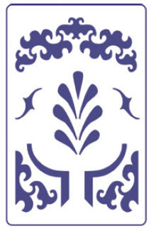 PENTART sablon A5 - Ornaments S1
