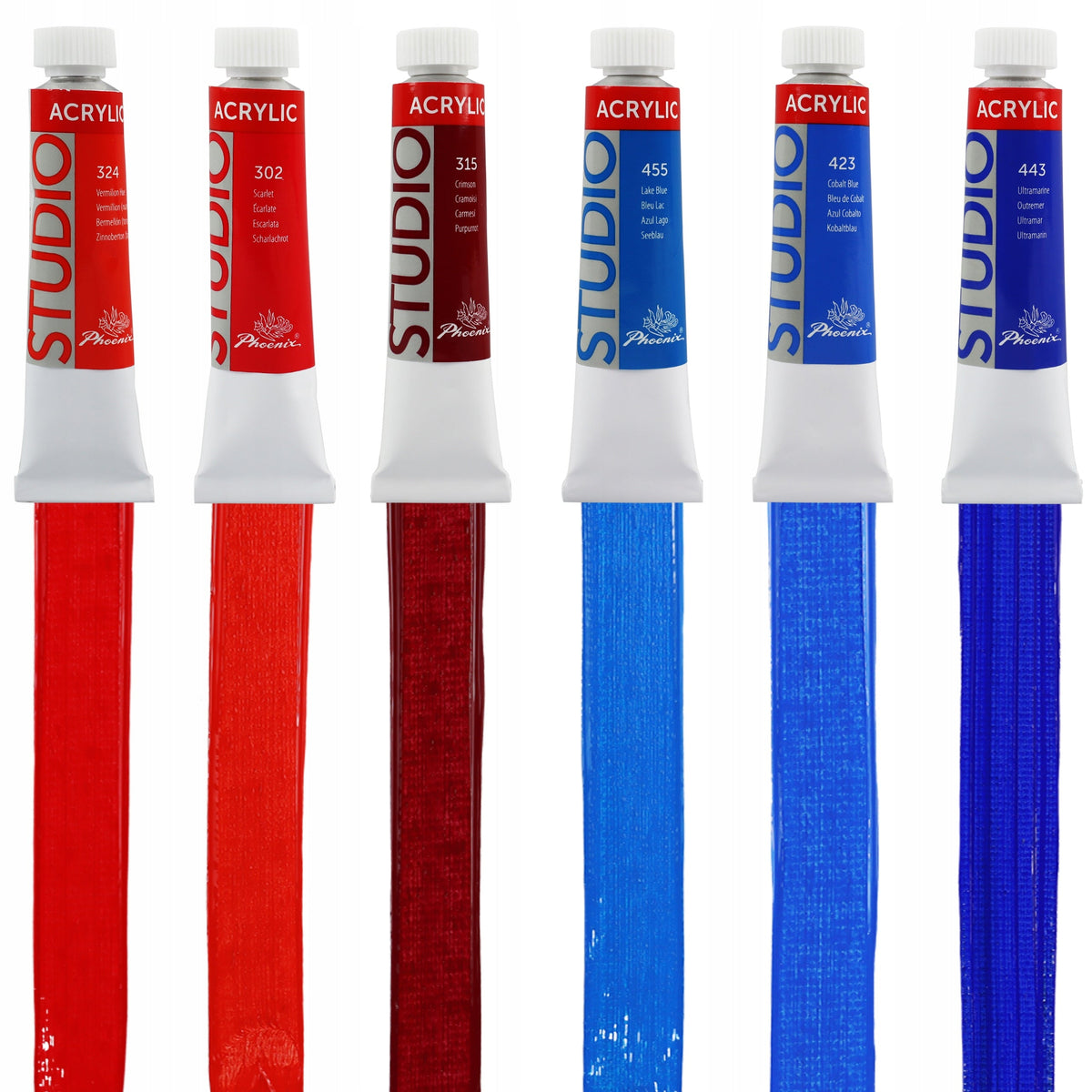 Phoenix Studio akrilfesték készlet 24 x 12 ml ecsetekkel és palettával