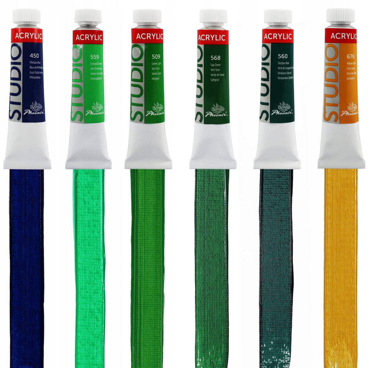 Phoenix Studio akrilfesték készlet 24 x 12 ml ecsetekkel és palettával