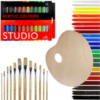 Phoenix Studio akrilfesték készlet 24 x 12 ml ecsetekkel és palettával