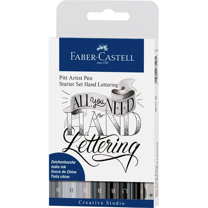 PITT művész filctoll kezdő készlet Hand Lettering ceruzával és hegyezővel
