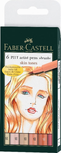 PITT művészi tollak 6 darabos készlet Skin