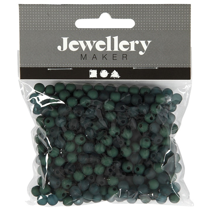 Műanyag gyöngyök - 40 g – green