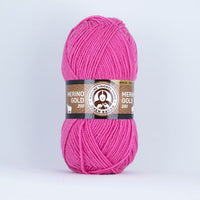 Madame Tricote Paris Merino Gold 200 - 100 g kötőfonal – 042 sötét rózsa