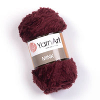 Kötött fonal YarnArt Mink 50 g – 339 bordó