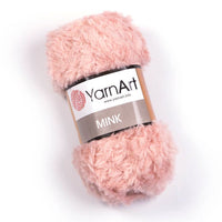 Kötött fonal YarnArt Mink 50 g – 341 púder rózsa