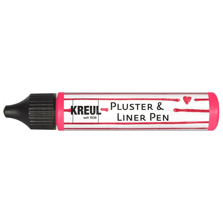 Felfúvódó toll PicTixx Pluster and LinerPen – Neon Pink