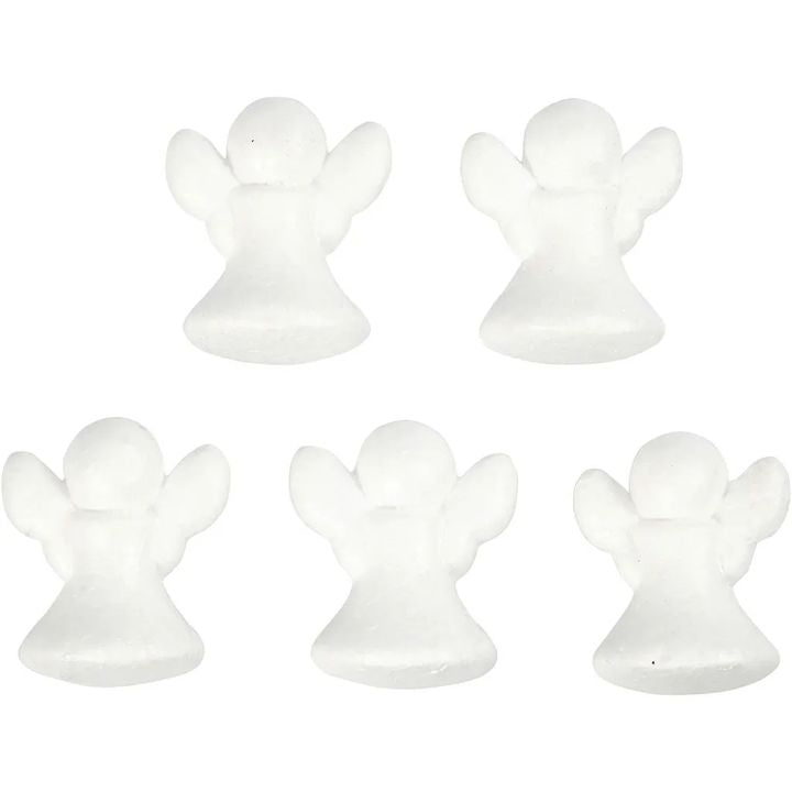 Polisztirol angyalka 6 cm 5 db (2)