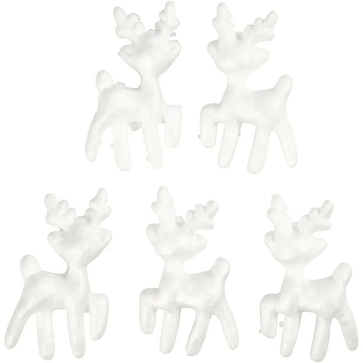 Polisztirol rénszarvas 11,5 cm 5 db (2)