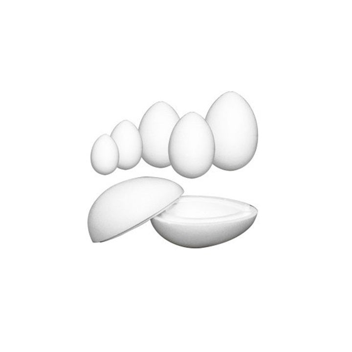 Polisztirol tojás kétrészes 15.5 cm