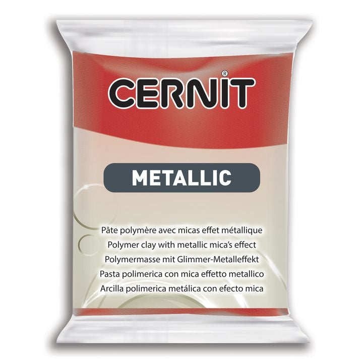Polimer CERNIT METALLIC 56 g – Piros