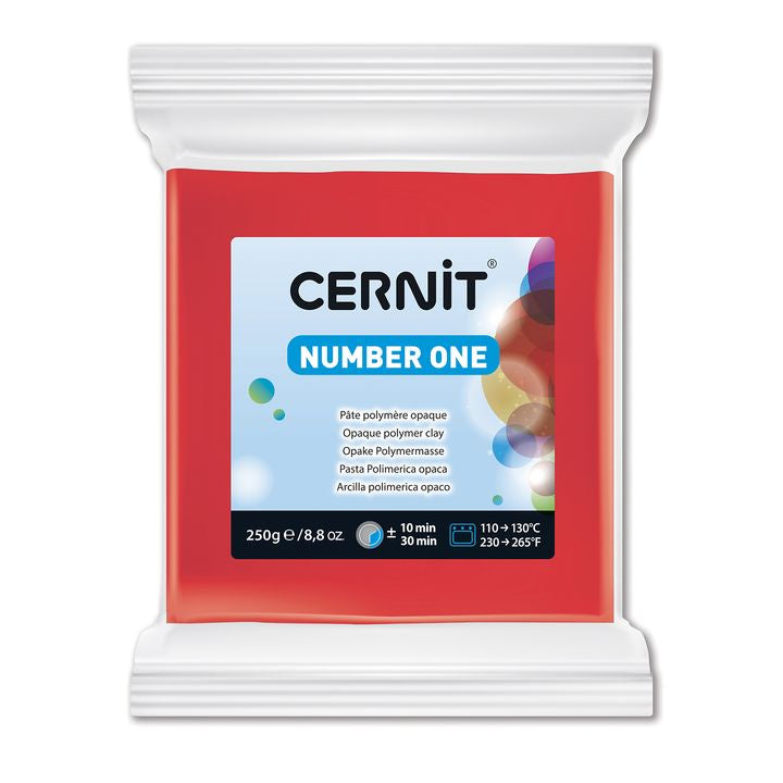 Polimer CERNIT NUMBER ONE 250 g – Piros