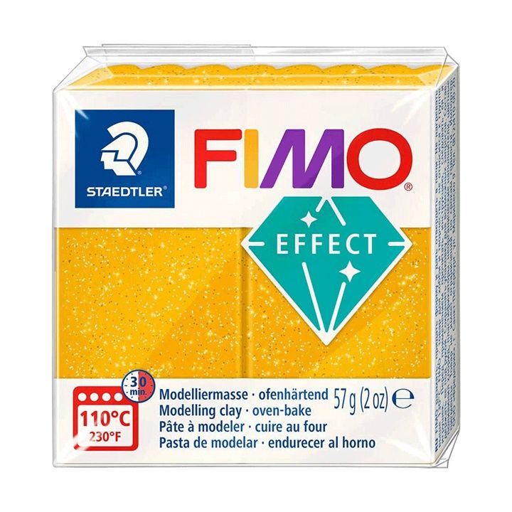 FIMO Effect polimer agyag 57g – Arany csillogással