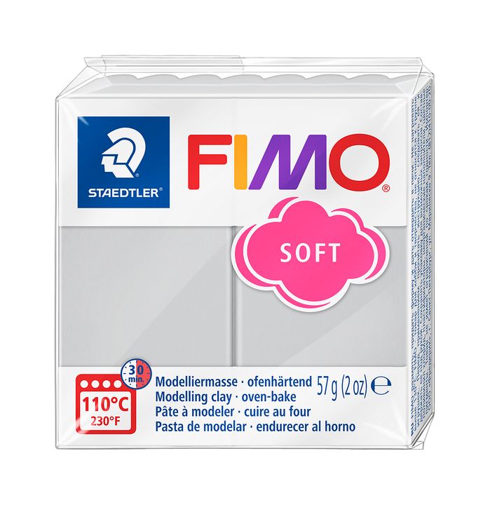 FIMO puha polimer gyurma 57g – Szürke delfin