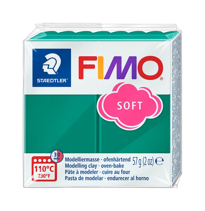FIMO puha polimer gyurma 57g – Smaragd
