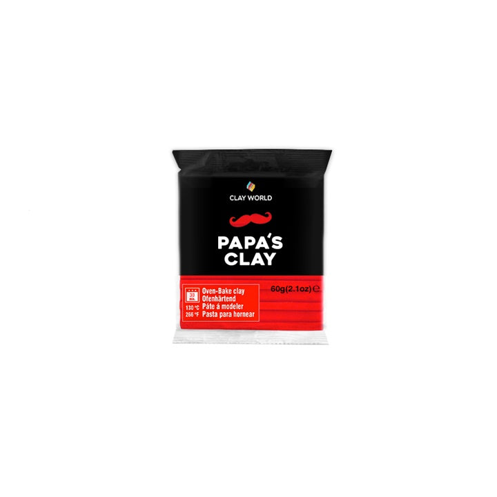 Papa's Clay Polymer Clay 60g – Piros