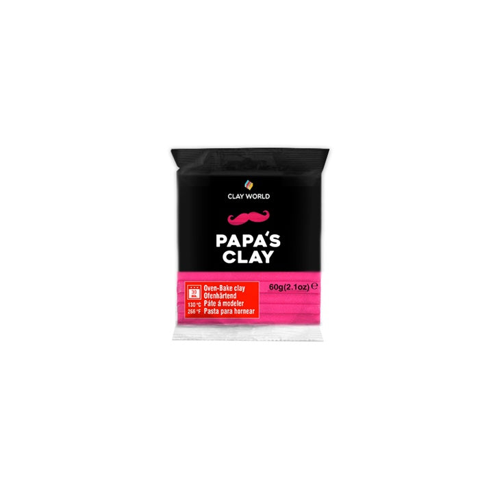 Papa's Clay Polymer Clay 60g – fukszia