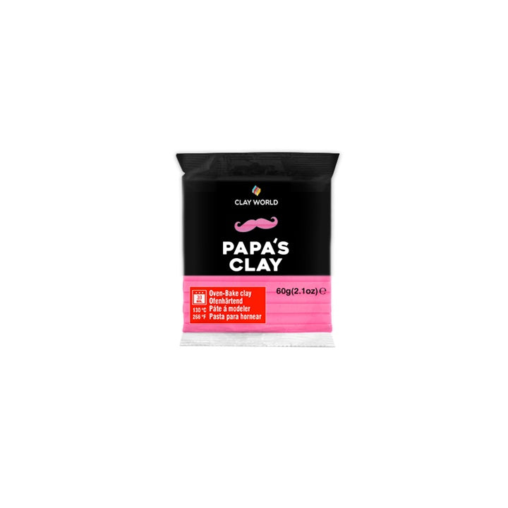 Papa's Clay Polymer Clay 60g – Rózsaszín