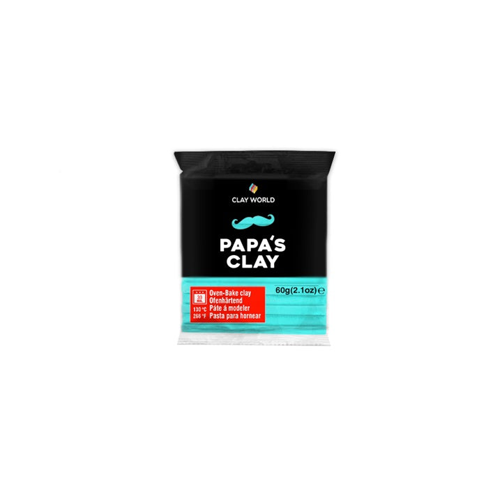 Papa's Clay Polymer Clay 60g – türkiz