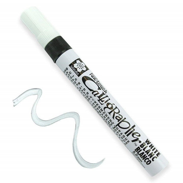 Marker Pen-touch Calligrapher M 5.0 mm – White