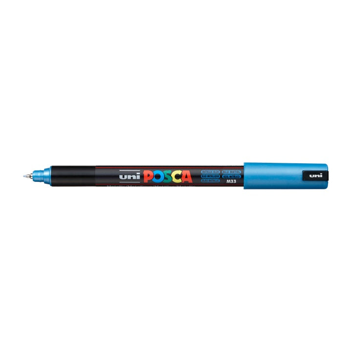 Marker UNI POSCA PC-1MR 0.7 MM – metálkék (M33)