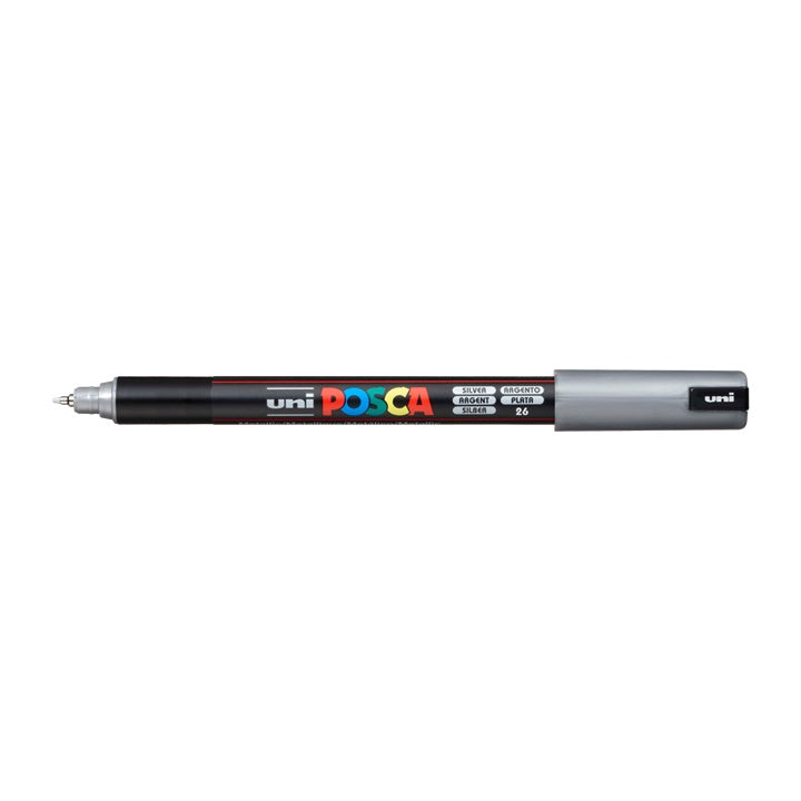 Marker UNI POSCA PC-1MR 0.7 MM – ezüst (26)