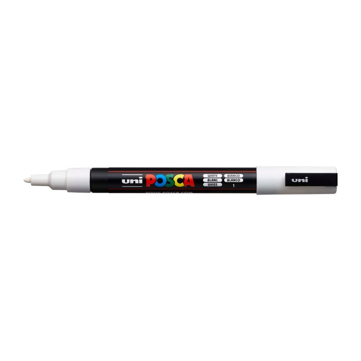Marker UNI POSCA PC-3M 0.9 - 1.3 MM – fehér (1)