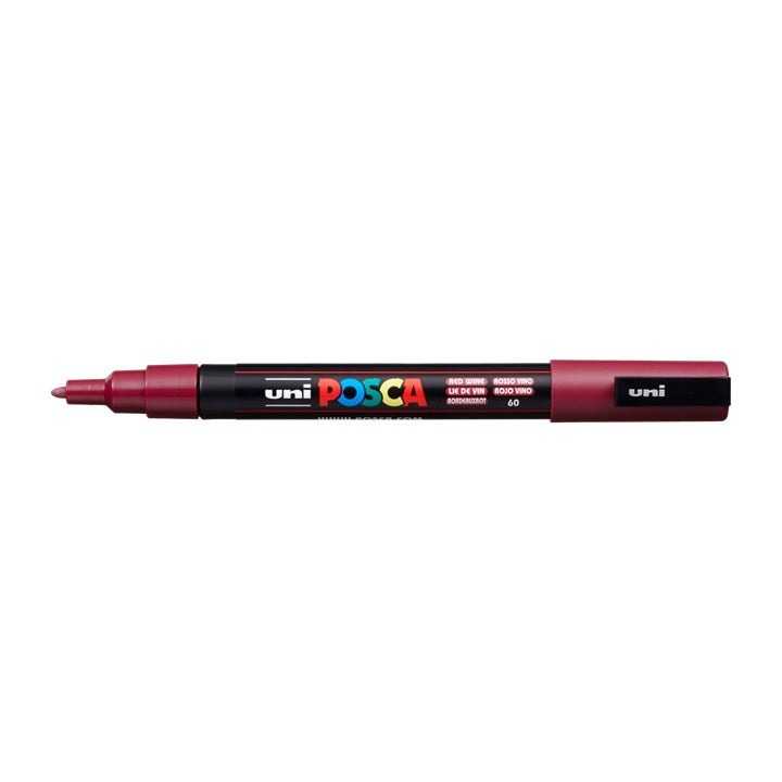 Marker UNI POSCA PC-3M 0.9 - 1.3 MM – bordó (60)