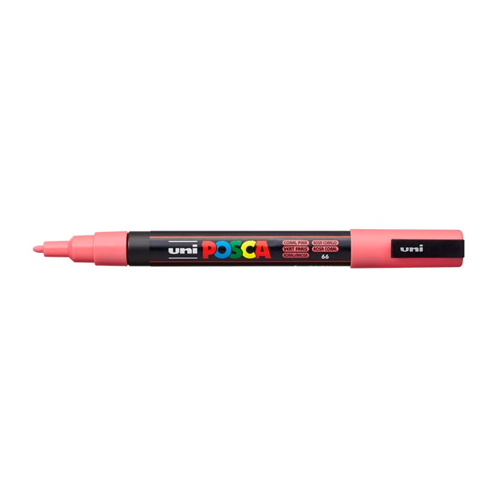 Marker UNI POSCA PC-3M 0.9 - 1.3 MM – Korall rózsaszín (66)