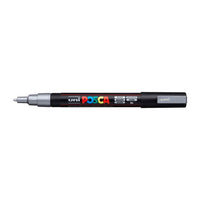 Marker UNI POSCA PC-3M 0.9 - 1.3 MM – ezüst (26)