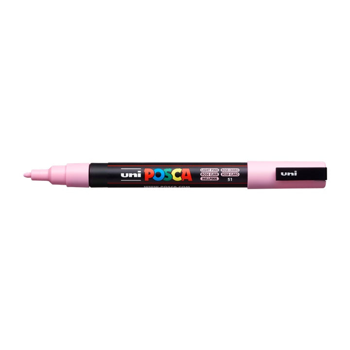 Marker UNI POSCA PC-3M 0.9 - 1.3 MM – világos rózsaszín (51)