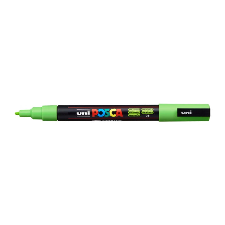 Marker UNI POSCA PC-3M 0.9 - 1.3 MM – zöld alma (72)