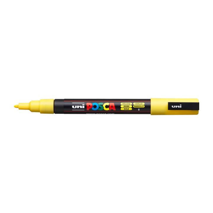 Marker UNI POSCA PC-3M 0.9 - 1.3 MM – Sárga (2)