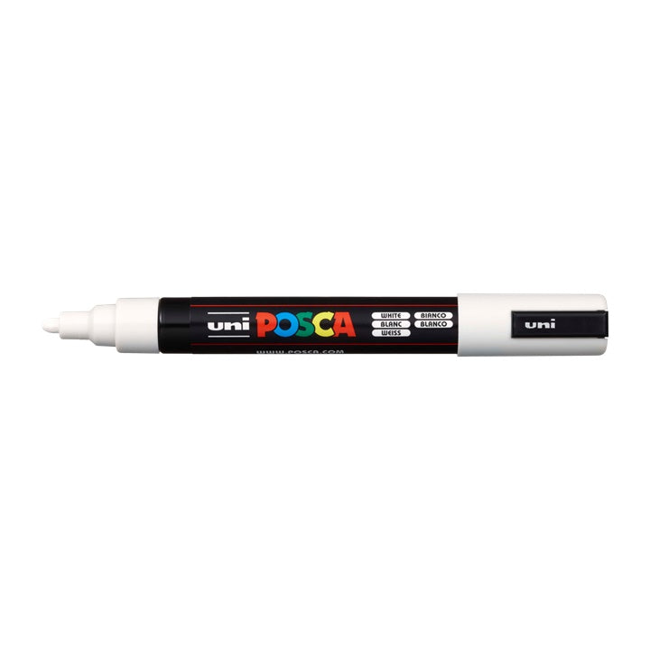 Marker UNI POSCA PC-5M 1.8 - 2.5 MM – fehér (1)