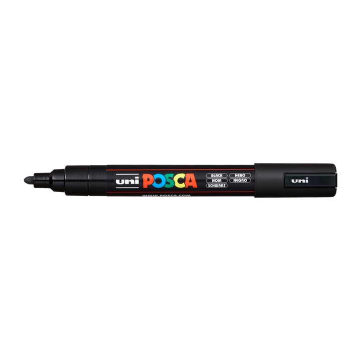 Marker UNI POSCA PC-5M 1.8 - 2.5 MM – Fekete (24)