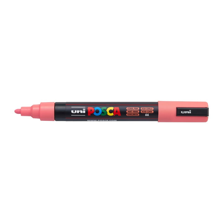 Marker UNI POSCA PC-5M 1.8 - 2.5 MM – Korall rózsaszín (66)