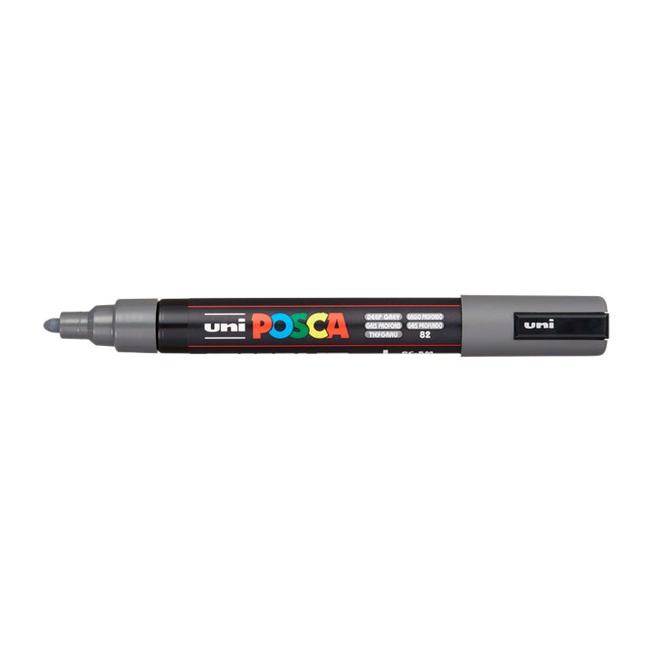 Marker UNI POSCA PC-5M 1.8 - 2.5 MM – sötétszürke (82)