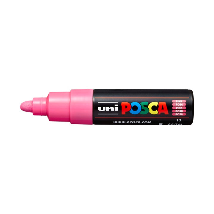 Marker UNI POSCA PC-7M 4.5 - 5.5 MM – rózsaszín (13)