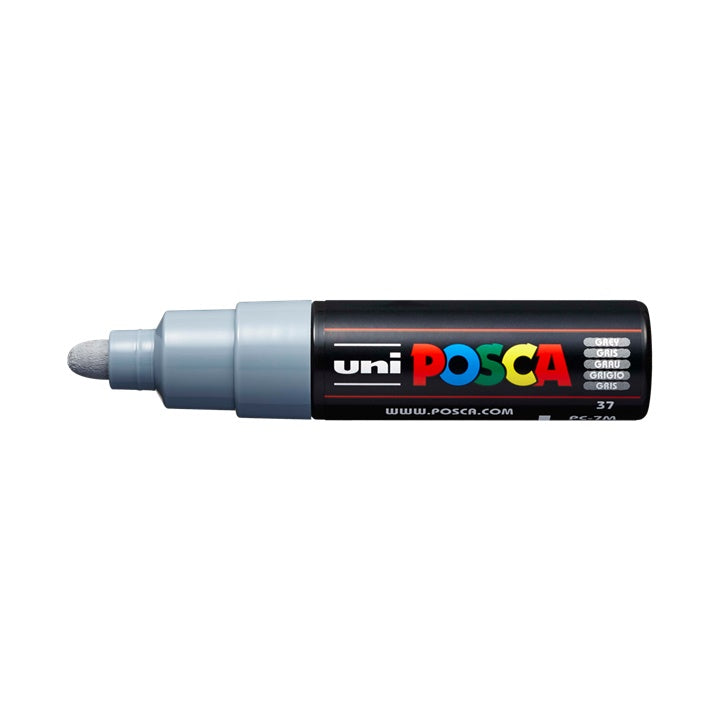 Marker UNI POSCA PC-7M 4.5 - 5.5 MM – szürke (37)