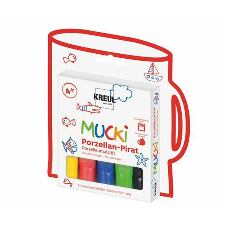 Porcelánfestő filctollak MUCKI KREUL 5 db