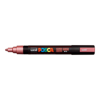Posca akril marker PC-5M, 1,8 – 2,5 mm, metál piros (M15)