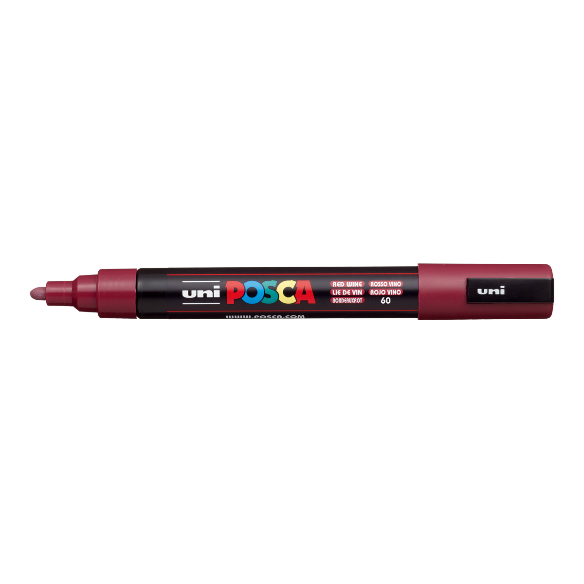 Posca PC-5M akril filctoll, 1,8 - 2,5 mm, bordó (60)