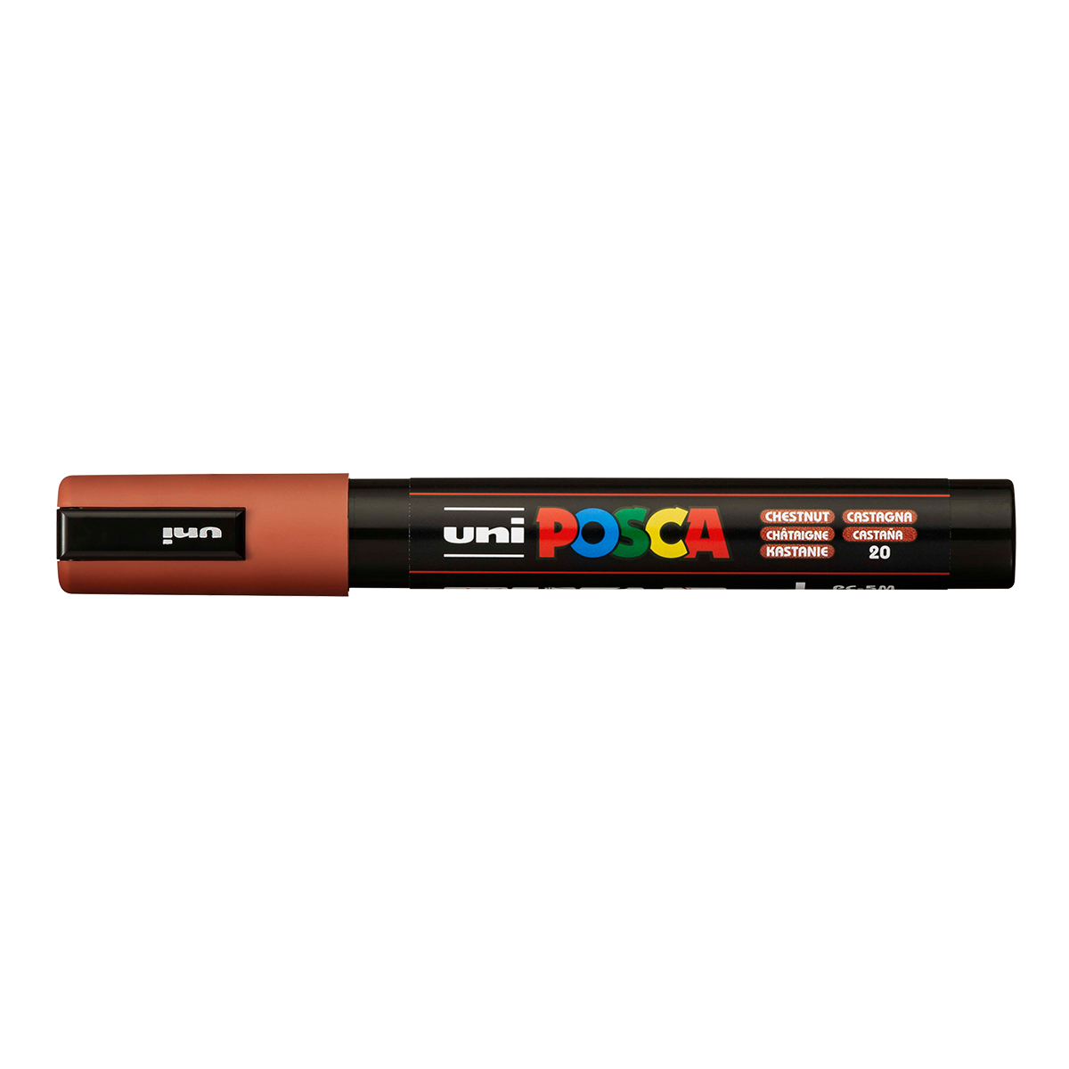 Posca PC-5M akril filctoll, 1,8 – 2,5 mm, gesztenyebarna (20)