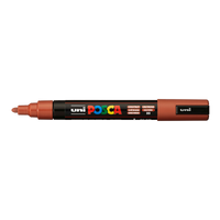 Posca PC-5M akril filctoll, 1,8 – 2,5 mm, gesztenyebarna (20)