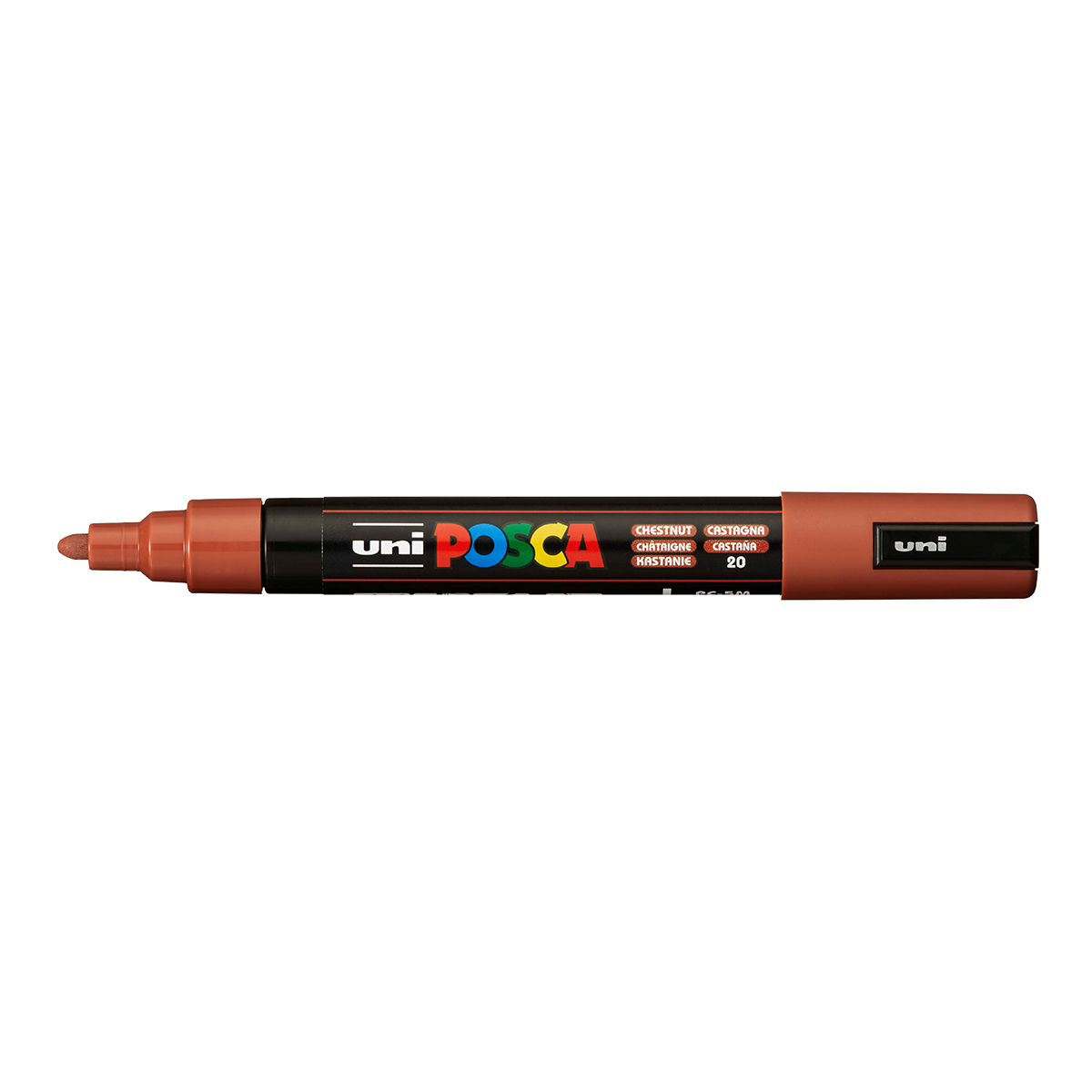 Posca PC-5M akril filctoll, 1,8 – 2,5 mm, gesztenyebarna (20)