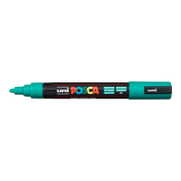Posca PC-5M akril filctoll, 1,8 – 2,5 mm, smaragdzöld (31)