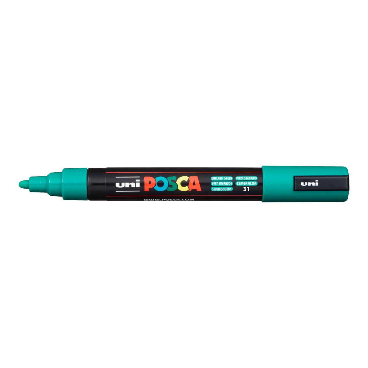 Posca PC-5M akril filctoll, 1,8 – 2,5 mm, smaragdzöld (31)