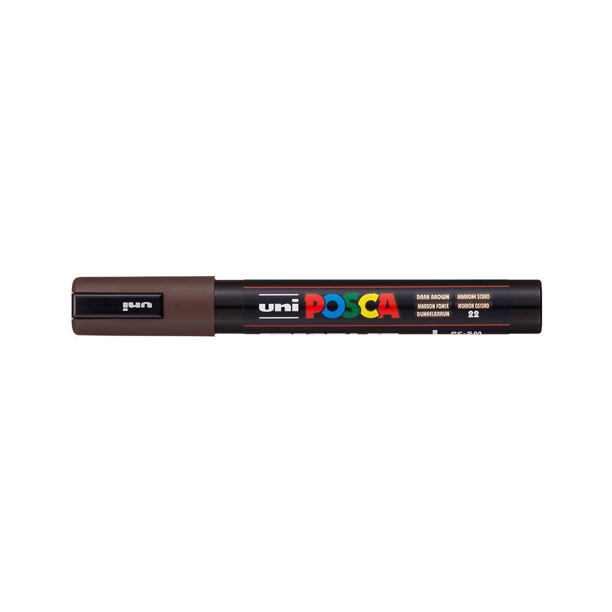 Posca PC-5M akril marker, 1,8 – 2,5 mm, sötétbarna (22)