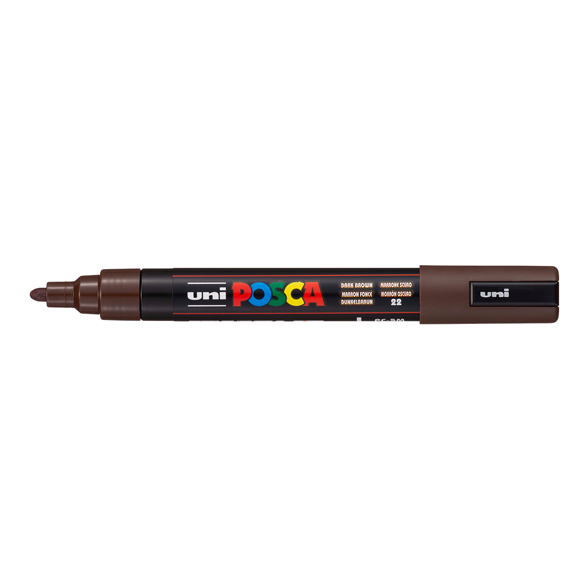 Posca PC-5M akril marker, 1,8 – 2,5 mm, sötétbarna (22)